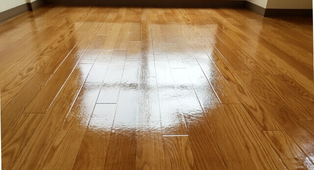 クッションフロアのテカリ